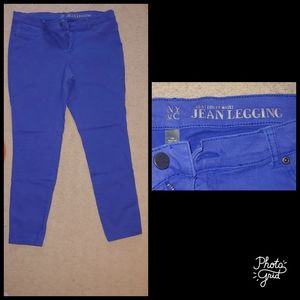 NY&Co Vibrant Blue Jeggings